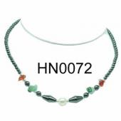 Assorted Colored Semi precious Stone Beads Hematite Beads Stone Chain Choker Fashion Women Necklace